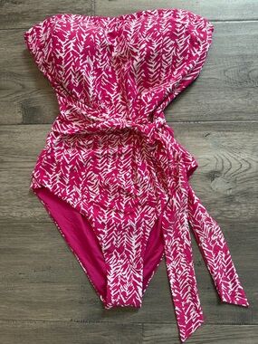 NWOT DVF X ONIA Charlotte Bandeau One Piece Swimsuit Flawed